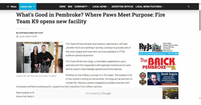 Service Dogs, Facility Dogs, OSI